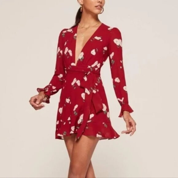 Reformation Floral Print Mini Dress - Picture 1 of 2
